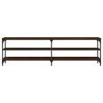vidaXL Meuble TV chêne marron 180x30x50 cm bois d'ingénierie et métal
