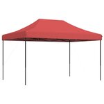 vidaXL Tente de réception pliable escamotable bordeaux 440x292x315 cm