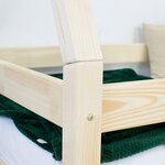 Lit cabane enfant NAKANA 120 x 190 vert pétrole