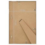 vidaXL Collage de cadres photo 3 Pièces de table Blanc 10x15 cm MDF