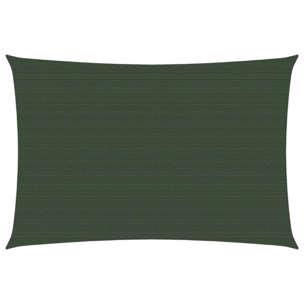 vidaXL Voile d'ombrage 160 g/m² Vert foncé 5x6 m PEHD