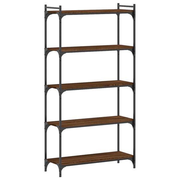 vidaXL Bibliothèque 5 niveaux chêne marron 80x30x154cm bois ingénierie