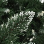 vidaXL Sapin de Noël artificiel pré-éclairé et pommes de pin 210 cm