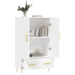 vidaXL Buffet haut blanc 69 5x31x115 cm bois d'ingénierie