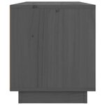 vidaXL Meuble TV Gris 80x34x40 cm Bois de pin massif