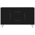vidaXL Buffet noir 100x36x60 cm bois d'ingénierie