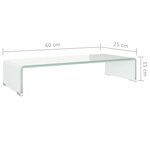 vidaXL Meuble TV/Support pour moniteur 60x25x11 cm verre vert