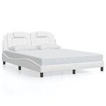 vidaXL Cadre de lit sans matelas blanc 160x200 cm similicuir
