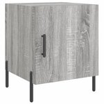 vidaXL Tables de chevet 2 Pièces sonoma gris 40x40x50cm bois d'ingénierie