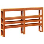 vidaXL Cadre de lit sans matelas cire marron 140x190cm bois pin massif