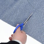 vidaXL Tapis de sol de camping bleu 4x2 m