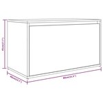 vidaXL Banc d'entrée 80x40x45 cm Chêne fumé Bois d'ingénierie