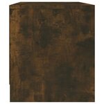 vidaXL Meuble TV Chêne fumé 90x35x40 cm Bois d'ingénierie