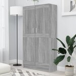 vidaXL Bibliothèque Sonoma gris 82 5x30 5x150 cm Bois d'ingénierie