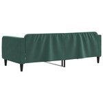 vidaXL Lit de repos sans matelas vert foncé 90x200 cm velours