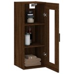 vidaXL Armoire murale chêne marron 34 5x34x90 cm