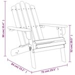 vidaXL Chaises Adirondack de jardin lot de 2 Bois massif d'acacia