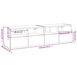 vidaXL Meubles TV muraux 2Pièces sonoma gris 60x30x30cm bois d'ingénierie