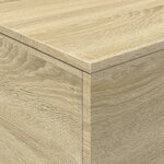 vidaXL Table basse avec lumières LED chêne sonoma 90x50x40 cm