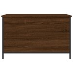 vidaXL Banc de rangement chêne marron 80x42 5x50 cm bois d'ingénierie