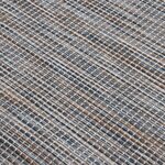 vidaXL Tapis à tissage plat d'extérieur 120x170 cm Marron et bleu