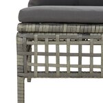 Salon de jardin meuble d'extérieur ensemble de mobilier 8 pièces avec coussins gris résine tressée 02_0017606