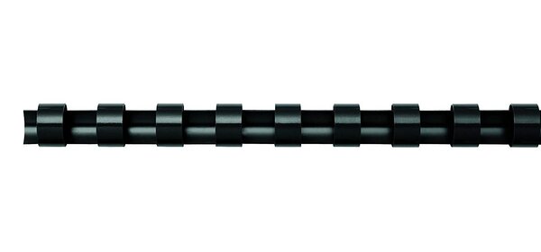 baguettes de reliure plastiques, format A4, noir, 14mm Pack 25 FELLOWES