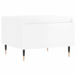 vidaXL Tables basses 2 Pièces blanc brillant 50x46x35cm bois d'ingénierie
