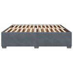 vidaXL Cadre de lit Gris foncé 180 x 200 cm Velours