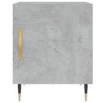 vidaXL Tables de chevet 2 Pièces gris béton 40x40x50 cm bois d’ingénierie