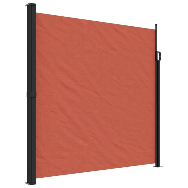 vidaXL Auvent latéral rétractable terre cuite 200x600 cm