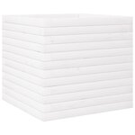 vidaXL Jardinière blanc 50x50x46 cm bois de pin massif