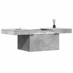 vidaXL Table basse gris béton 100x55x40 cm bois d'ingénierie