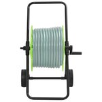 vidaXL Chariot enrouleur vert pour tuyau de 60 m 1/2" acier