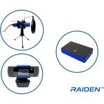 Subsonic Raiden - Pack accessoires de streaming gamers et youtubers, boitier de capture vidéo Full HD, micro, caméra HD