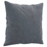 vidaXL Ensemble de canapés 3 Pièces avec coussins gris foncé velours