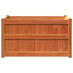 vidaXL Jardinières 2 Pièces cire marron bois de pin massif