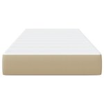 Matelas à ressorts ensachés vidaXL Vert clair Gris Medium 90x200x20 cm Tissu