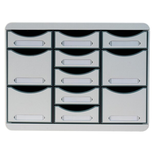 Moule De Classement Storebox Multi 11 Tiroirs Office - Gris Lumière - Exacompta