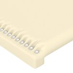vidaXL Cadre de lit avec tête de lit Crème 80x200 cm Similicuir