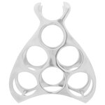 vidaXL Support à vin Argent 38 x 33 x 13 cm Aluminium