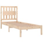 vidaXL Cadre de lit sans matelas bois massif 100x200 cm