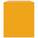 vidaXL Meuble TV jaune moutarde 99x39x44 cm acier