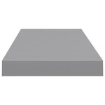 vidaXL Étagère murale flottante gris 60x23 5x3 8 cm MDF