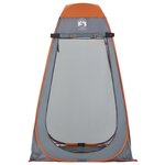 vidaXL Tente d'intimité gris et orange escamotable imperméable