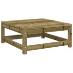 vidaXL Salon de jardin 12 Pièces bois de pin imprégné