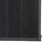 vidaXL Tapis rectangulaire gris 80x400 cm bambou