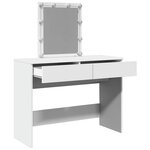 vidaXL Coiffeuse avec LED blanc 100x40x130 cm