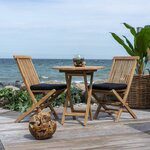 6 Chaises de jardin TOLEDO avec coussin