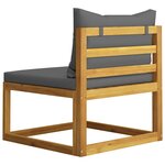 Salon de jardin meuble d'extérieur ensemble de mobilier 10 pièces avec coussin bois d'acacia solide 02_0014961